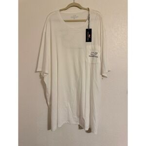 Vineyard Vines Mens 5XT White Whale Graphic Pocket T-Shirt 1V010964-100 NWT